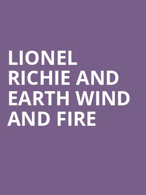 Lionel Richie and Earth Wind and Fire Poster