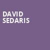 David Sedaris, Germantown Performing Arts Centre, Memphis